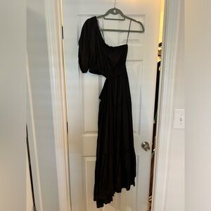 Moon River One Shoulder Tiered Maxi Dress
